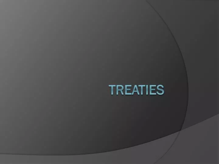 treaties