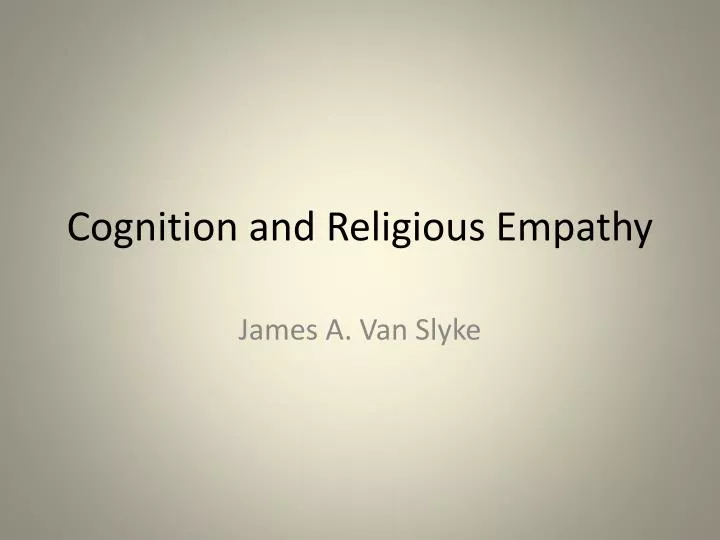 cognition and religious empathy
