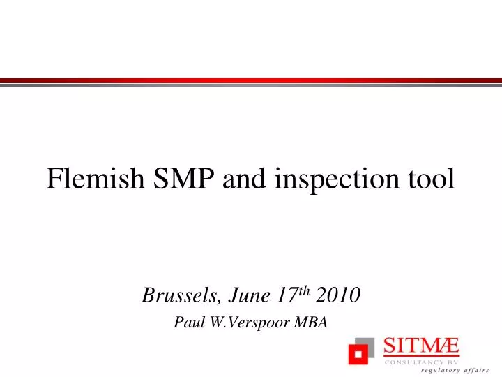 fl emish smp and inspection tool