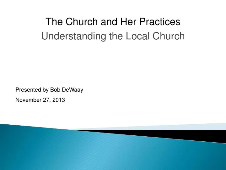 understanding the local church