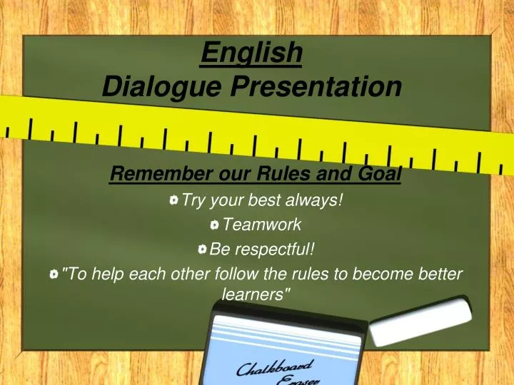 english dialogue presentation