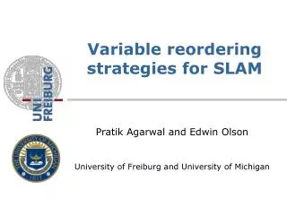 Variable reordering strategies for SLAM