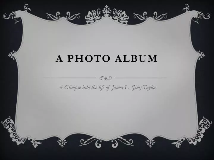 a photo album