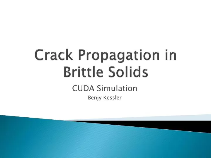 crack propagation in brittle solids