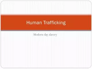 Human Trafficking