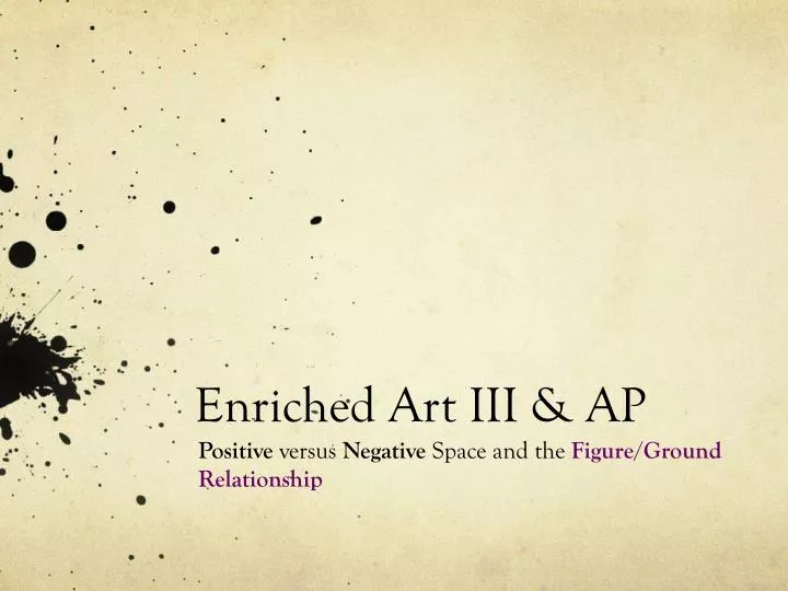 enriched art iii ap