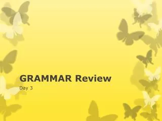 GRAMMAR Review