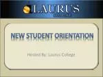 New Student Orientation - slide 1