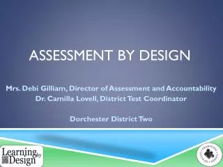 Assessment by design