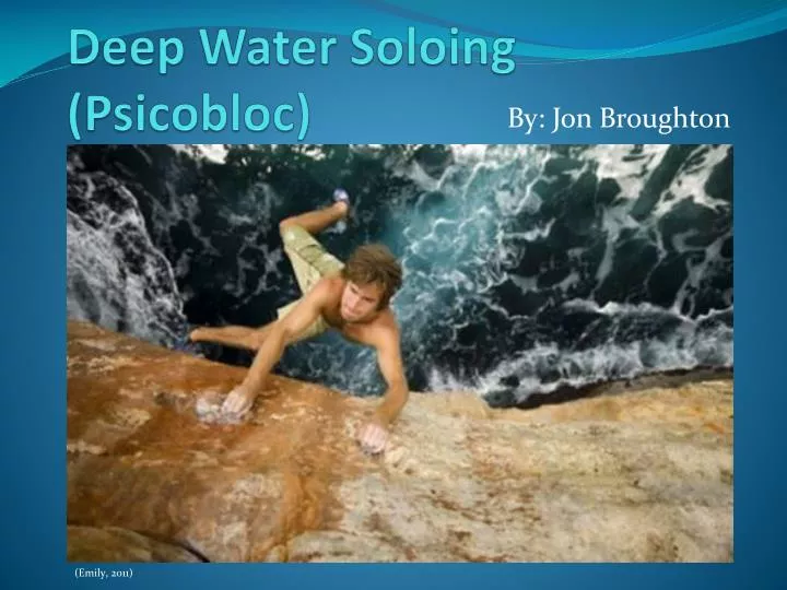 deep water soloing psicobloc