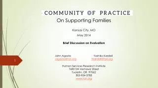 On Supporting Families Kansas City, MO May 2014