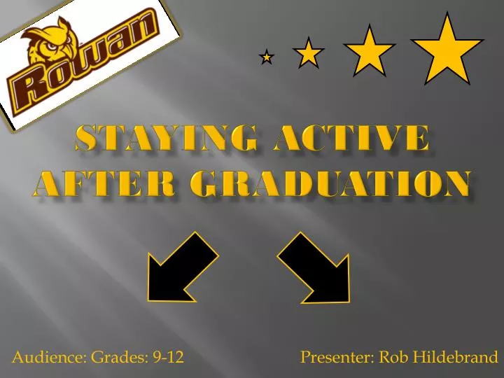 staying active after graduation