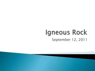 igneous rock