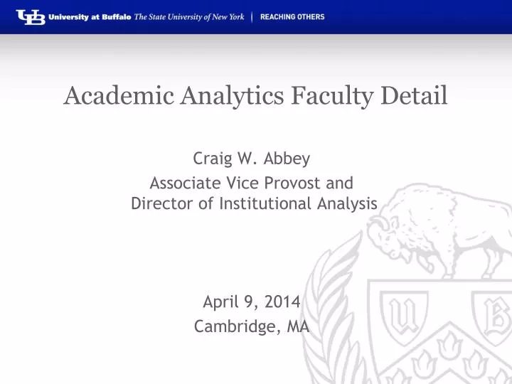 academic analytics faculty detail