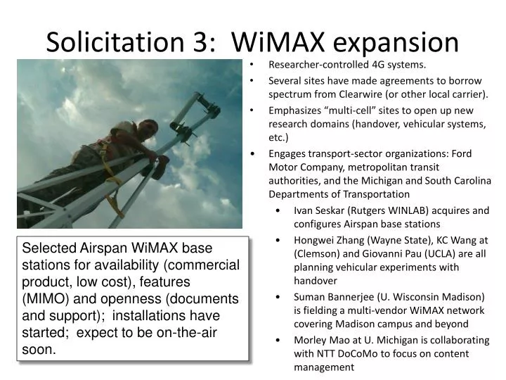 solicitation 3 wimax expansion
