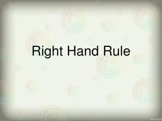Right Hand Rule