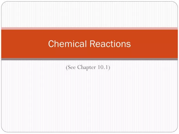 chemical reactions