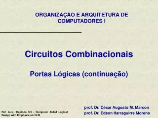 circuitos combinacionais portas l gicas continua o
