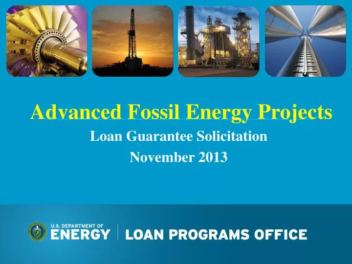 advanced fossil energy projects
