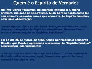 quem o esp rito de verdade