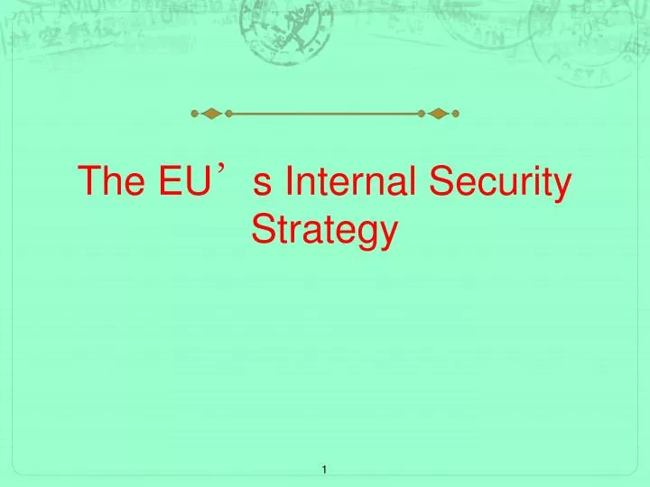 the eu s internal security strategy