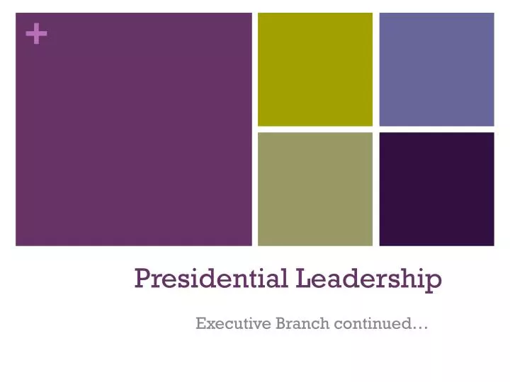 presidential leadership