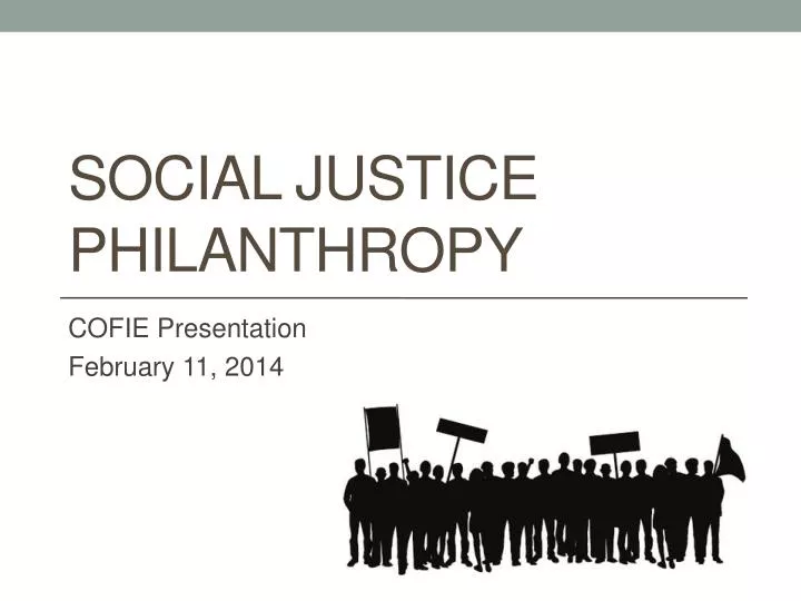 social justice philanthropy