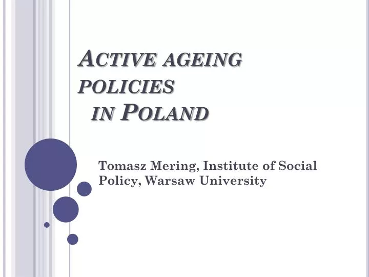 active ageing policies in poland
