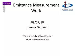 Emittance Measurement Work