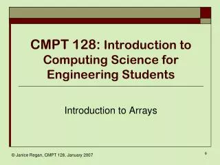 cmpt 128 introduction to computing science for engineering students