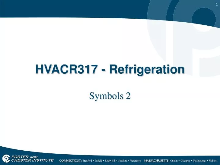 hvacr317 refrigeration