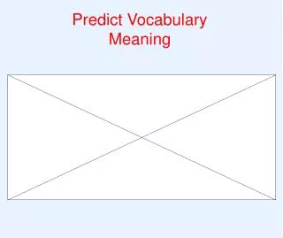 Predict Vocabulary Meaning