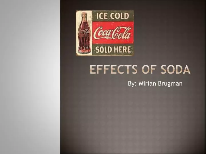effects of soda