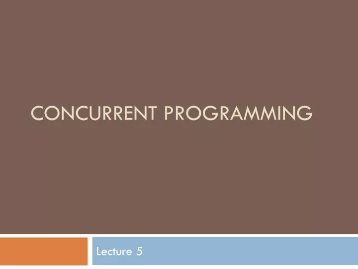 concurrent programming