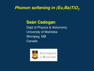 Phonon softening in ( Eu,Ba )TiO 3