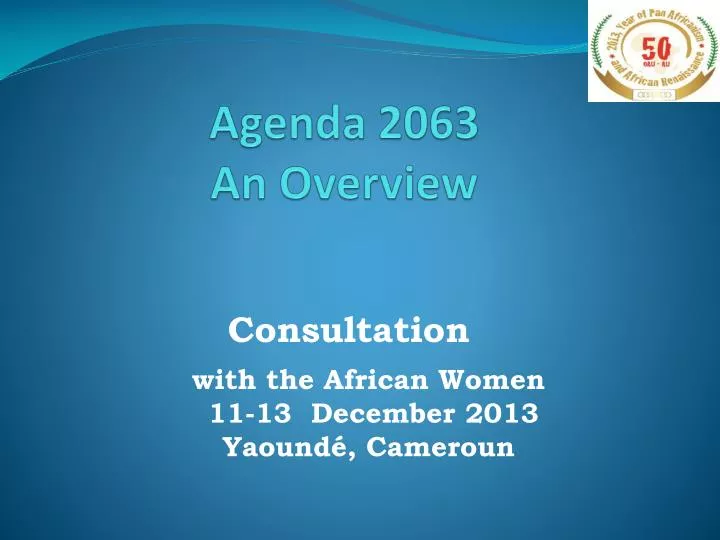 agenda 2063 an overview