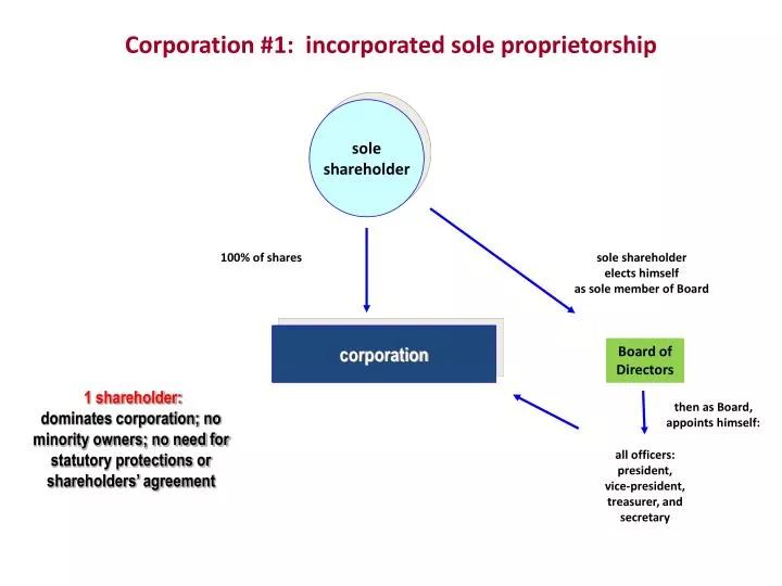 corporation 1 incorporated sole proprietorship