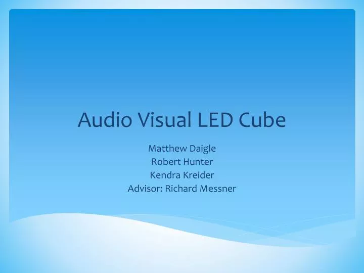 audio visual led cube
