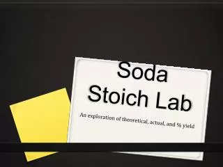 Soda Stoich Lab