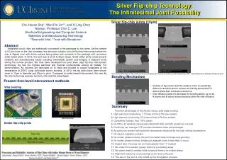 Silver Flip-chip Technology : The Infinitesimal Joint Possibility