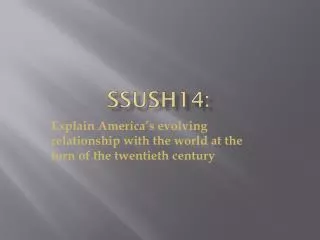 SSUSH14 :