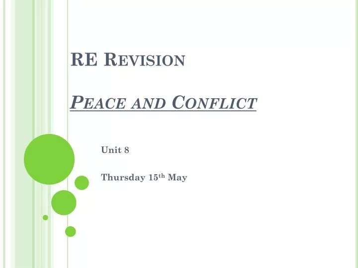 re revision peace and conflict