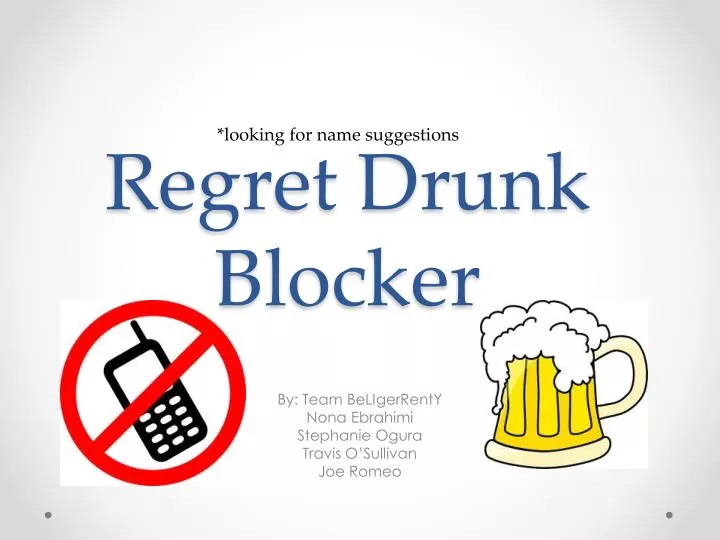regret drunk blocker