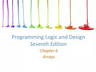 Programming Logic and Design Seventh Edition