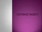 Sentence variety - slide 1
