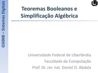 teoremas booleanos e simplifica o alg brica
