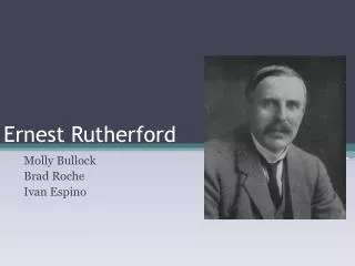 Ernest Rutherford