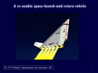 A re-usable space-launch-and-return vehicle