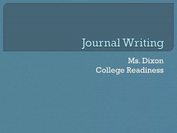 journal writing