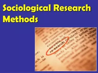 PPT - Lesson 3 Sociological Research Methods PowerPoint Presentation ...